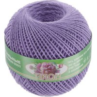 Нить для вязания Пион-цвет 1302 св.фиолетовый