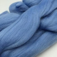 Шерсть для валяния однотонная цвет №015 (голубой) в упаковке 50гр.