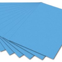 FOLIA Бумага цветная, 300 г/м2, 50х70 см, 1 л, голубой морской 6133