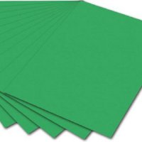 FOLIA Бумага цветная, 300 г/м2, 50х70 см, 1 л, зеленый изумруд 6154