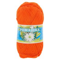 Нить для вязания Ромашка цвет 0710 оранжевый