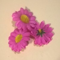 Цветы для создания букетов. Ромашка, 4см цвет розовый