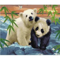 GX34475/В гостях у панды- картина по номерам