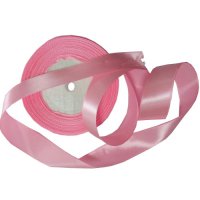 Лента атласная, 20 мм, цвет бледно-розовый