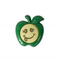 Пуговицы детские 20 мм яблоко №503/876 желтый/зеленый