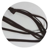 Шнурки 90 см цвет темно-коричневый