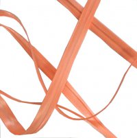 Косая бейка, 15 мм цвет персиковый неоновый