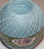 Нить для вязания Пион-цвет 1601 бл.голубой