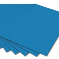 FOLIA Бумага цветная, 300 г/м2, 50х70 см, 1 л, голубой темный 6134