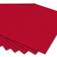 FOLIA Бумага цветная, 300 г/м2, 50х70 см, 1 л, красное пламя
