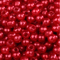 Пластиковые бусины Colibry (5мм, 3806) цвет красный перламутровый