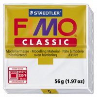 FIMO Classic White полимерная глина, запекаемая в печке, уп. 56 гр. цвет: белый арт.8000-0