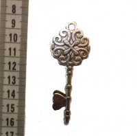 Металлический ключ для скрапбукинга, под серебро