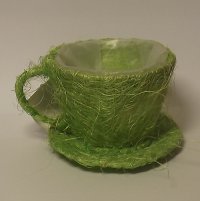 Чашка из сизаля, цвет зеленый