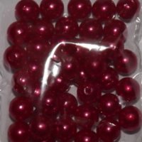 Пластиковые бусины Colibry (10мм, 3806) цвет красный перламутровый