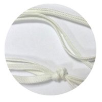 Шнурки плоские 150-160 см цвет белый