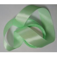 Лента атласная, 40 мм, цвет бледно-зеленый