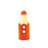 Пуговицы детские 15 мм, карандаш. Цвет№523 оранжевый