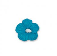 Пуговицы детские 15 мм цветок №046/501 голубой/белый