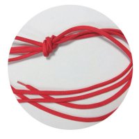 Шнурки 110-120 см цвет красный