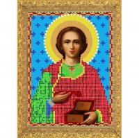 «Диамант» набор со стразами ДМ-303 «Св. Великомученик Пантелеймон» 14,3*19,3см (1шт) цвет: ДМ-303