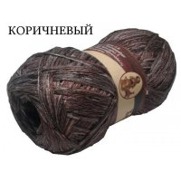 Пряжа для вязания 'Носочная добавка' 100% полипропилен 230м/50гр набор 10 шт - Темно-коричневый
