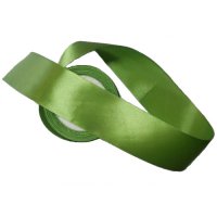 Лента атласная, 50 мм, цвет зеленый травяной